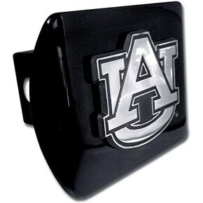 Elektroplate C210AU1 Auburn University Tigers Black with Chrome AU Emblem NCAA College Sports Metal Trailer Hitch Cover Fits 2" Auto Car Truck Receiver