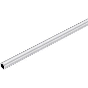 uxcell 6063 Aluminum Round Tube, 8mm OD 6mm Inner Dia 400mm Length Pipe Tubing for Industry DIY Projects