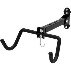 Qualward Bike Wall Mount Hanger, Garage Bike Rack for Indoor Bicycle Storage in Garage Home, Horizontal Bike Holder for Road Bikes, Mountain Bikes, Hybrid Bikes (1 Pack)