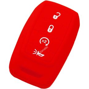 Zorratin Silicone Remote Key Fob Cover Protector for Ram 1500 2500 3500 2019 2020 2021 2022 4 buttons key