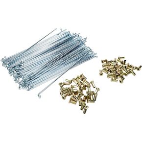 Modengzhe 72 Pcs 6-13/16" Length Motorcycle Front Wheel Steel Spokes & Nipples (Type: 3 x 170mm)