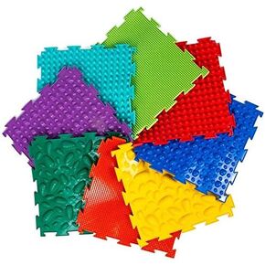 Sensory Mat Module Set of Massage Game Mats for Kids Orthopedic Massage Puzzle Floor Mats Sensory Toys for Autistic Children