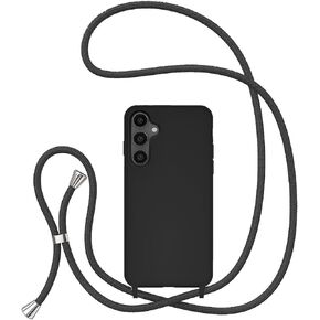 حافظة هاتف UEEBAI Crossbody Lanyard لهاتف Samsung Galaxy A15 4G/5G، غطاء هاتف من السيليكون مع حزام قلادة قابل للتعديل وحزام رقبة ناعم وغطاء حماية مضاد للصدمات - بنفسجي in Kuwait