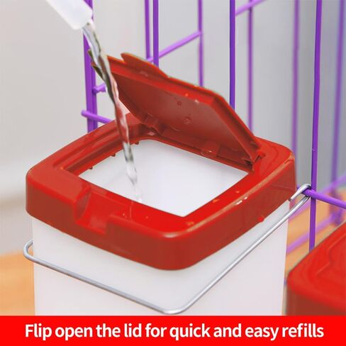 Achicklead (32oz) زجاجة مياه بفوهة نحاسية صغيرة مضادة للعض، قفص معلق أوتوماتيكي صغير لوعاء طعام الحيوانات الأليفة موزع زجاجة مياه للأرنب الهامستر خنزير غينيا شينشيلا ماوس، خالٍ من مادة BPA in Kuwait