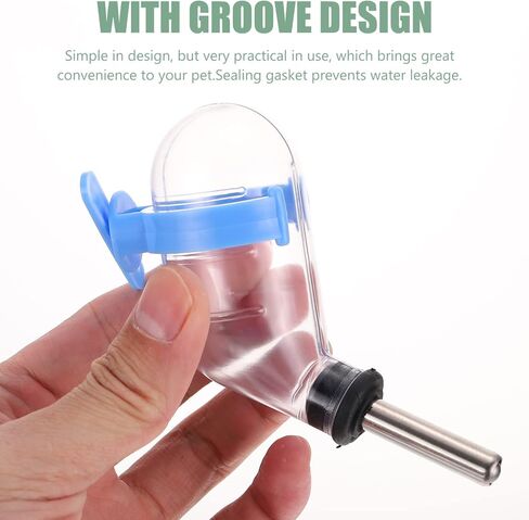 Auto Feeder 4 Pieces Hamster Water Bottles, 60ml Hanging Water Dispenser, Water Feeder Bottle, Small Animal Drinking Water Bottle for Hamsters, Mice, Guinea Pig, Rats Chinchilla Water Bottle in Saudi Arabia