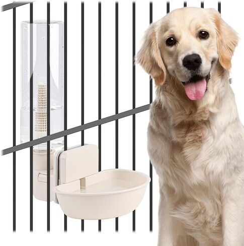 Hanging Automatic Food Water Dispenser,Gravity Pet Feeder Water Dispenser Set,Cage Cat Water Dispenser,Food Bowl for Bunny Guinea Pig Ferret Water Dispenser (Small Bowl Size) in Saudi Arabia