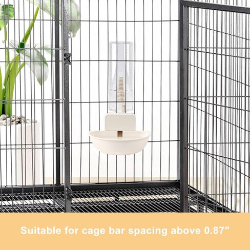 Hanging Automatic Food Water Dispenser,Gravity Pet Feeder Water Dispenser Set,Cage Cat Water Dispenser,Food Bowl for Bunny Guinea Pig Ferret Water Dispenser (Small Bowl Size) in Saudi Arabia