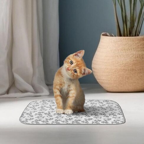 PISPETS Pet Blanket for Dogs and Cats - 24 * 16 Inch Soft Cozy Blanket with Lovely Paw Prints Fit for Sofa Bed and Floor (Grey) in Saudi Arabia