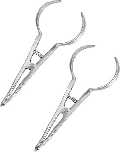 QWORK Dental Orthodontic Separator Plier - 2 Pack Ergonomic Dental Tool Separator Placer Pliers with Contoured Tips, Medical Grade Stainless Steel Separator Pliers, for Quick & Easy Dental Procedures in Saudi Arabia