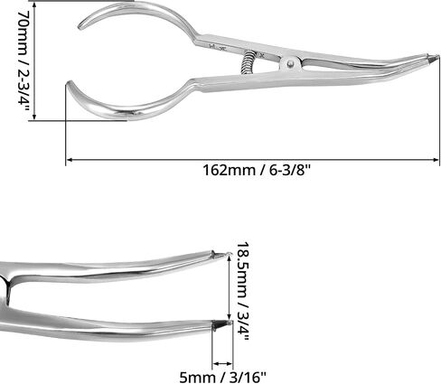 QWORK Dental Orthodontic Separator Plier - 2 Pack Ergonomic Dental Tool Separator Placer Pliers with Contoured Tips, Medical Grade Stainless Steel Separator Pliers, for Quick & Easy Dental Procedures in Saudi Arabia