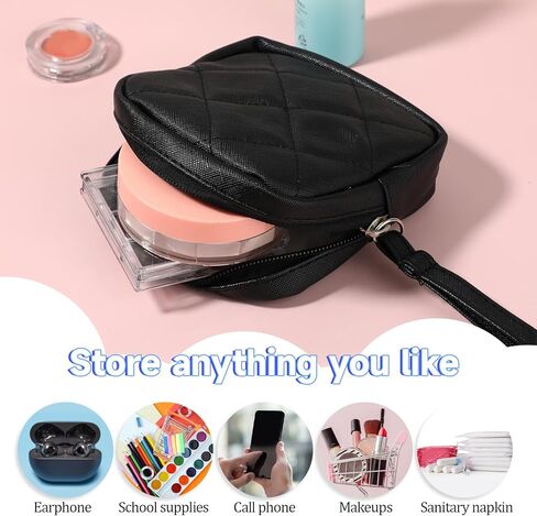 Lusofie 2Pack Sanitary Napkin Storage Bag Period Bag Feminine Menstrual Pad Tampon Holder for Purse Portable First Period Pouch for Girls Women in Saudi Arabia