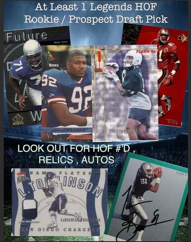 Football Cards Mystery Hot Pack Hall of Famers - 12 Cards - 10x HOF - Look for HOF Rookie Relics, Autos, SP, Color, Parallels in Saudi Arabia