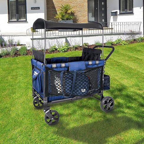 2pcs Stroller Wagon Cargo Net, Heavy Duty Stroller Cargo Net Stretchable Stroller Cargo Net Bag for Large Capacity for Wonderfold Wagon W Series Wagon Accessories (Black) in Saudi Arabia