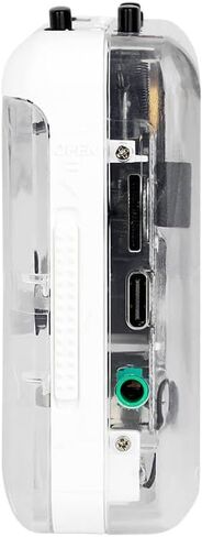Walkman Auto Reverse ＆Clear Stereo Cassette Player,Built-in Cool Copper Wheel Movement＆Earphone,Cassette Tape to MP3 Converter with Tape Converter Software,Powered by USB Power Cord or AA Battery in Saudi Arabia