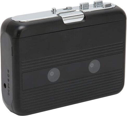 Dpofirs Portable Cassette Player, Audio Music Cassette Tape to Digital Converter Player, Walkman Cassette Player with Bluetooth 5.0, 3.5mm Earphone Jack Tape Player Recorder Supports FM in Saudi Arabia