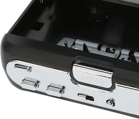 Dpofirs Portable Cassette Player, Audio Music Cassette Tape to Digital Converter Player, Walkman Cassette Player with Bluetooth 5.0, 3.5mm Earphone Jack Tape Player Recorder Supports FM in Saudi Arabia