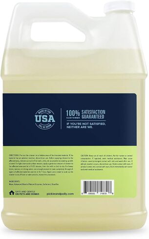Pickle & Polly All Natural Enzyme Stain and Odor Eliminator for Pets | Powerful Cleaner for Dog and Cat Urine | Spot Cleaner for All Animal Messes (1 Gallon) in Saudi Arabia