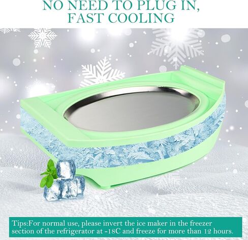 FROUXOUL Instant Ice Cream Maker Pan,Ideal for Fried Fruit Ice Cream Or Frozen Yogurt Sorbet Gelato Rolled Ice Cream,Homemade mini Ice Cream Plate for Kids in Saudi Arabia