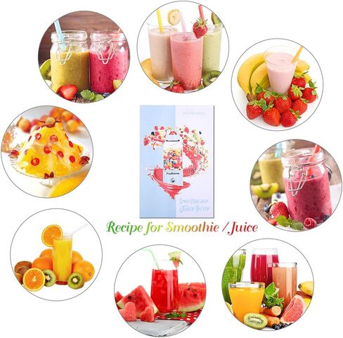 Travel Bottle for PopBabies Smoothie Blender, this blue bottle is compatible with new version in Saudi Arabia