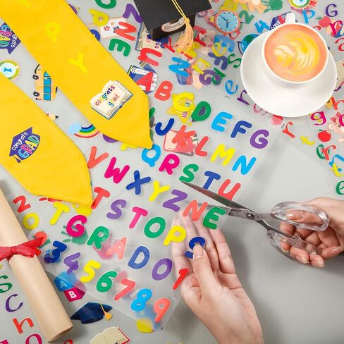 Jetec 4 Sets 2024 Preschool Graduation Stole Kindergarten Graduation Stole for Kids Iron on Letters for Gown Cap DIY in Saudi Arabia