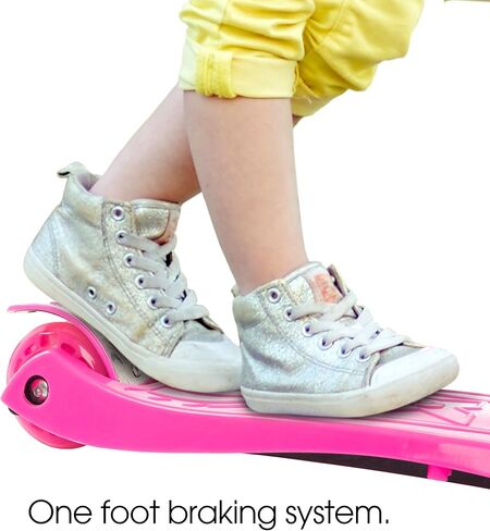 ليل رايدر كيدز سكوتر - مقود ارتفاع قابل للتعديل للمبتدئين، 3 عجلات مضيئة LED، لعبة ركوب التوازن الممتعة للفتيات والأولاد (وردي) (80-TK166610P) in Kuwait