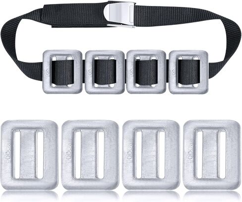 Tellegloww 4 Pcs 2.2 lb Dive Weights for Scuba with 1 Pcs Scuba Diving Weight Belt Set Scuba Weights Nylon Long Scuba Weight Belt with Metal Quick Release Buckle for Summer Free Diving Spearfishing in Saudi Arabia