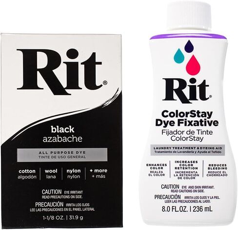 All Purpose Concentrated Rit Dye Powder Multi-Packs for Clothing, Décor, and Crafts – Black (1 Pack) in Saudi Arabia