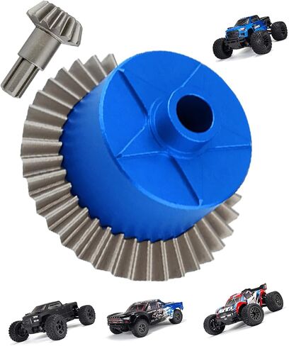 Upgrades Part for 1/10 Arrma Granite/Senton/Vorteks/Big Rock 3S BLX,1/10 Outcast/Kraton 4S BLX 4X4,1/8 Vendetta/Typhon 3s blx，Steel 37T Main Gear & Differential Case & Input Gear 13T,Black in Saudi Arabia