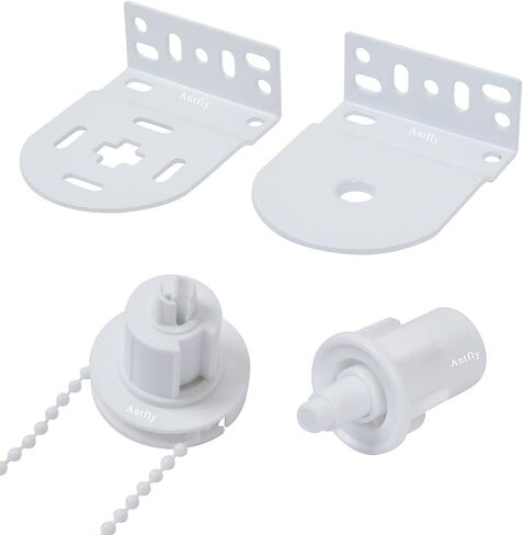 Antfly 32mm Roller Blind Clutch Roller Blind Shade Metal Core Clutch Bracket Cord Chain Repair kit Use for 1-1/4in Exterior Tube Roller Shade Clutch Replacement Kit with Metal Brackets, 3m Bead Chain in Kuwait
