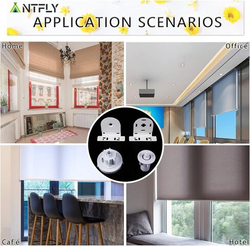 Antfly 32mm Roller Blind Clutch Roller Blind Shade Metal Core Clutch Bracket Cord Chain Repair kit Use for 1-1/4in Exterior Tube Roller Shade Clutch Replacement Kit with Metal Brackets, 3m Bead Chain in Kuwait