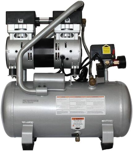 كاليفورنيا اير تولز 4710SQH تدفق هادئ 1.0 حصان، 4.7 جالون. ضاغط هواء بخزان فولاذي مع خرطوم هواء هجين مقاس 25 بوصة in Kuwait