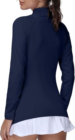 GGOV Golf Shirts for Woman UPF 50+ Sun Protection Quick Dry Lightweight Long Sleeve Polo Shirts for Woman Rash Guard in Saudi Arabia