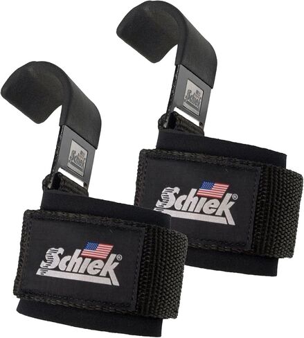 Schiek Sports Model 1200 Power Lifting Hooks - Black in Saudi Arabia