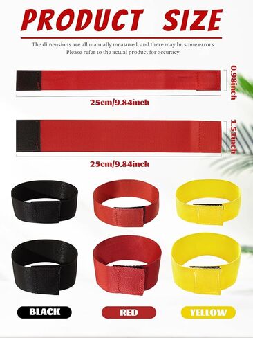 6 أزواج من أشرطة أكمام جيرسي لكرة القدم، مشابك أكمام رياضية بلون سادة من CYHYII، أشرطة أكمام للقمصان للنساء والرجال، إكسسوارات رياضية in Kuwait