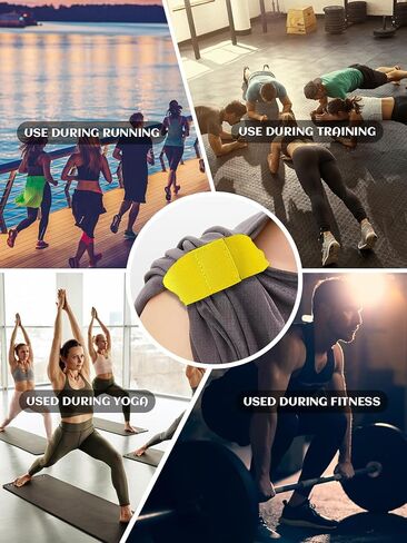 6 أزواج من أشرطة أكمام جيرسي لكرة القدم، مشابك أكمام رياضية بلون سادة من CYHYII، أشرطة أكمام للقمصان للنساء والرجال، إكسسوارات رياضية in Kuwait