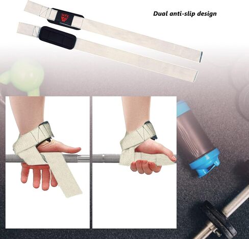 Weight Lifting Straps Wrist Support Padded Neoprene Gym Cross Training Hand Bar Weightlifting Straps Fitness Bodybuilding Power Exercise Grips Deadlift Men Women in Saudi Arabia