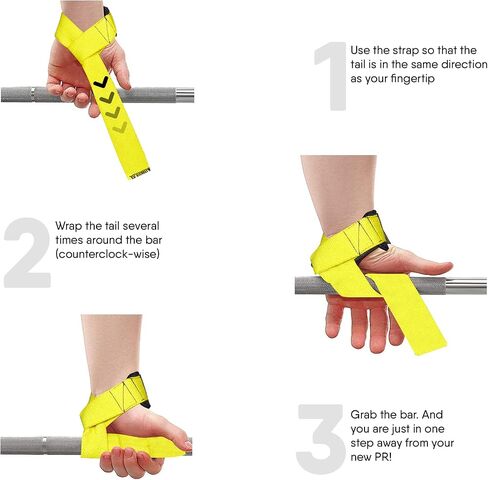 Weight Lifting Straps Wrist Support Padded Neoprene Gym Cross Training Hand Bar Weightlifting Straps Fitness Bodybuilding Power Exercise Grips Deadlift Men Women in Saudi Arabia