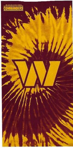 The Northwest Company 1NFL/72007/1020/RET: 30X60 Beach Towel Psychedelic - Commanders in Saudi Arabia
