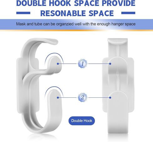 4 قطع من الملحقات لخرطوم CPAP، 2 حزمة خرطوم شماعات و2 فرشاة تنظيف لقناع CPAP، مجموعة تنظيف تنظيم حامل الأنابيب، 7 أقدام مرنة + 7 بوصات فرشاة سلك فولاذية يدوية in Kuwait