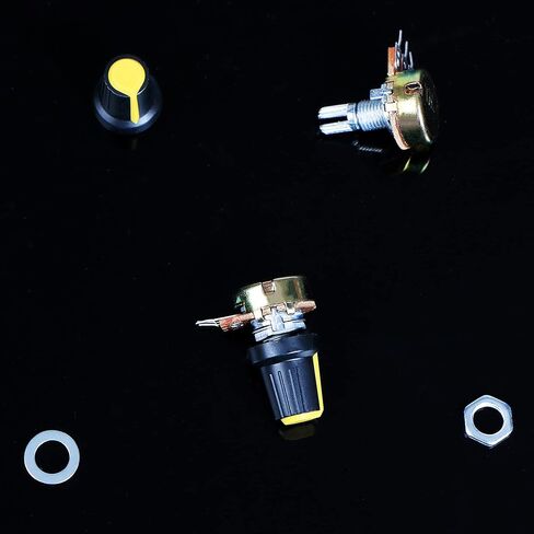 B10K 10K أوم مخرش رمح الخطي الروتاري تفتق الجهد مع مقبض/المكسرات/غسالة Kit-20 قطعة in Kuwait