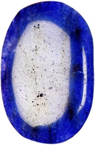 gemhub Egl Certified Blue Howlite 27.00 Ct Smooth Oval Cabochon Blue Howlite Loose Gemstone for Jewelry Making in Saudi Arabia