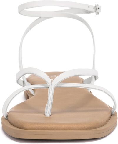 صندل نسائي مسطح من FITORY مزود بإبزيم إغلاق قابل للتعديل لفصل الصيف مقاس 6-11 in Kuwait