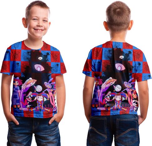 Cute Circus T-Shirt for Kids Daily Outfits, Shirt for Boys Girls Kids Party in Saudi Arabia