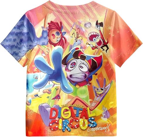 Cute Circus T-Shirt for Kids Daily Outfits, Shirt for Boys Girls Kids Party in Saudi Arabia