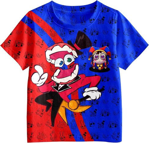 Cute Circus T-Shirt for Kids Daily Outfits, Shirt for Boys Girls Kids Party in Saudi Arabia
