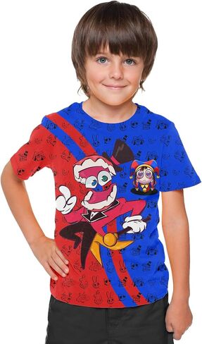 Cute Circus T-Shirt for Kids Daily Outfits, Shirt for Boys Girls Kids Party in Saudi Arabia