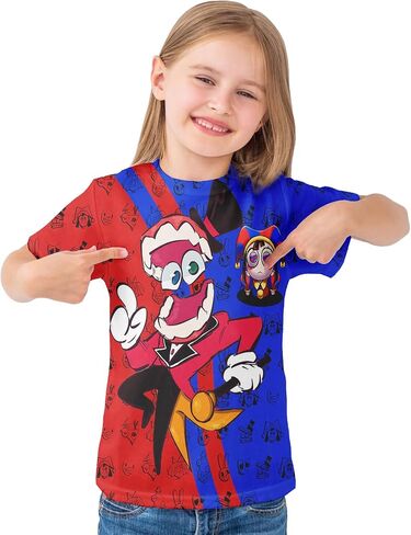 Cute Circus T-Shirt for Kids Daily Outfits, Shirt for Boys Girls Kids Party in Saudi Arabia