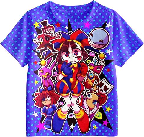 Cute Circus T-Shirt for Kids Daily Outfits, Shirt for Boys Girls Kids Party in Saudi Arabia