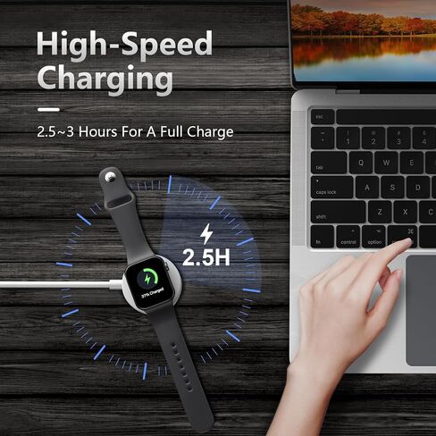 5W Fast Charger Magnetic for Apple Watch, 3FT USB C for iWatch Magnetic Wireless Charging Cable with Max 20W PD Power Adapter Set Compatible with Apple Watch Series SE/SE2/Ultra/Nike/8/7/6/5/4/3/2 in Saudi Arabia