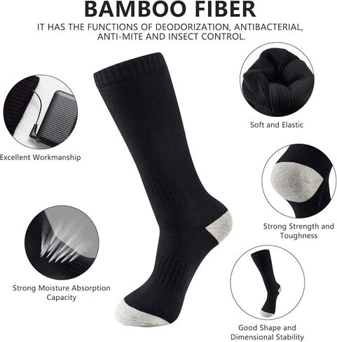 Dumoyi Heated Socks for Women and Men with 3 Heat Settings-Rechargeable Washable Electric Socks for Hunting, Camping, Skiing in Kuwait